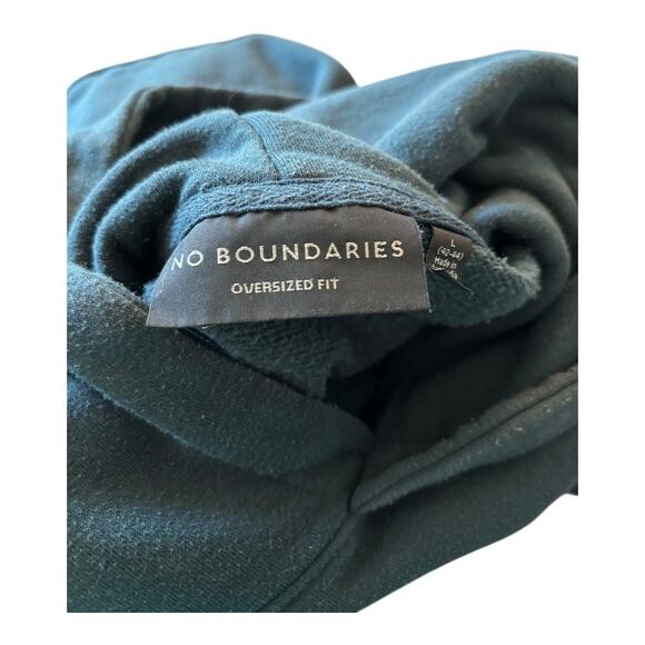 No Boundaries Oversized Fit Hoodie Teal Size L - Picture 3 of 3